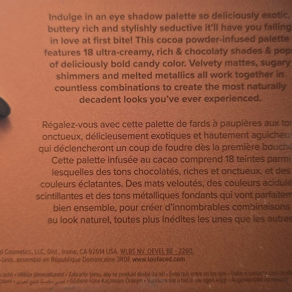 Too Faced Chocolate-Themed Eyeshadow Palette
